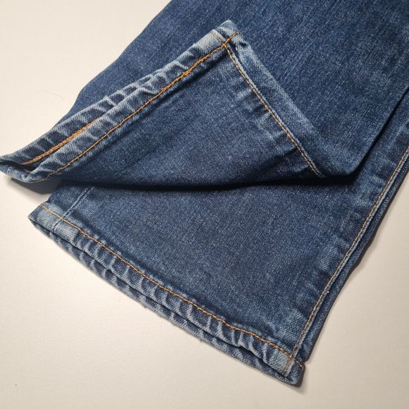 Levi Jeans Mens W36 L34 Blue Straight Leg Zip Fly Mid Rise Cotton Designer - Picture 7 of 7